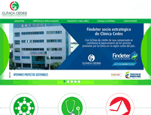 Tablet Screenshot of clinicacedes.com